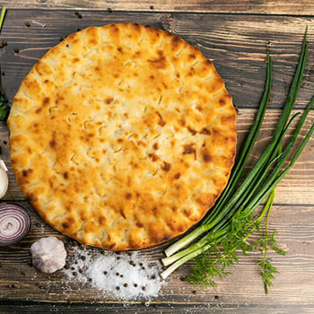 Осетинский пирог с баклажаном