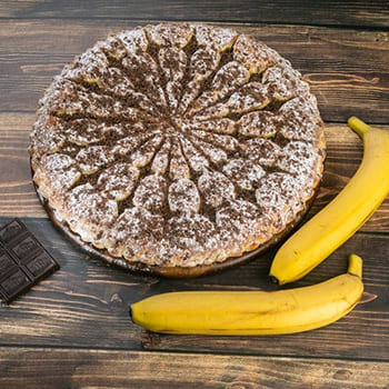 Осетинский пирог с бананом