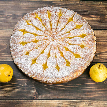 Осетинский пирог с грушей