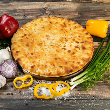 Осетинский пирог с индейкой и луком