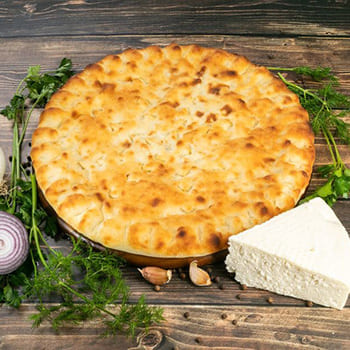 Осетинский пирог с курицей и грибами