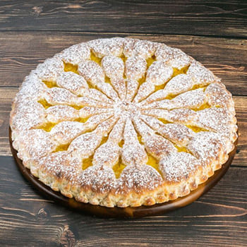 Осетинский пирог с персиком