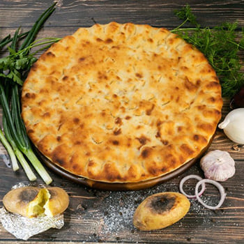 Осетинский пирог с сыром и картофелем